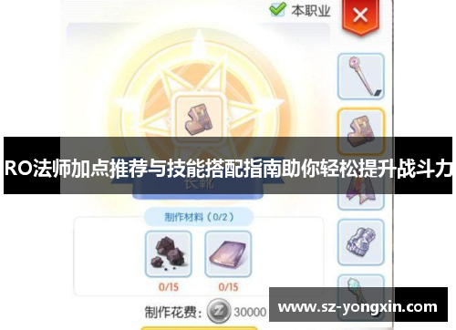 RO法师加点推荐与技能搭配指南助你轻松提升战斗力